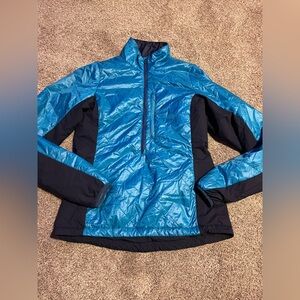 Big Agnes gem lake pullover women’s medium teal and navy